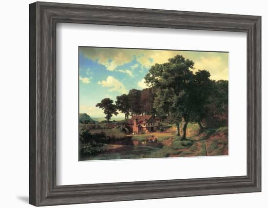 Country Mill-Albert Bierstadt-Framed Premium Giclee Print