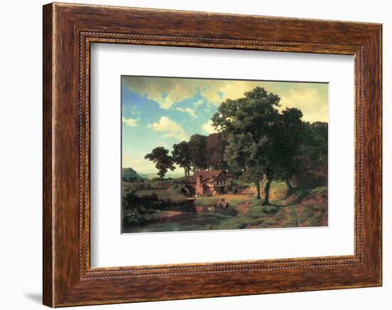 Country Mill-Albert Bierstadt-Framed Premium Giclee Print