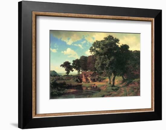 Country Mill-Albert Bierstadt-Framed Premium Giclee Print