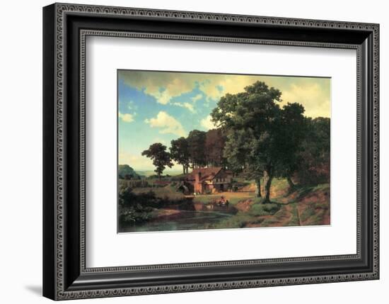 Country Mill-Albert Bierstadt-Framed Premium Giclee Print