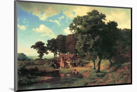 Country Mill-Albert Bierstadt-Mounted Premium Giclee Print