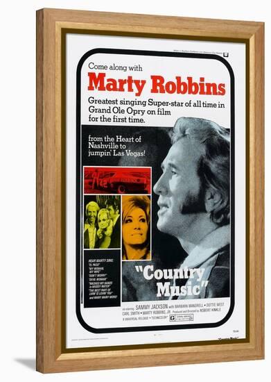 Country Music, Marty Robbins, Tammy Wynette, 1972-null-Framed Stretched Canvas