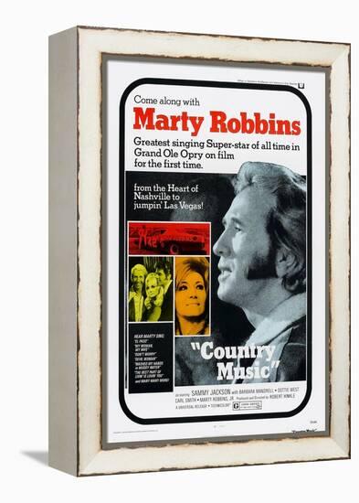 Country Music, Marty Robbins, Tammy Wynette, 1972-null-Framed Stretched Canvas