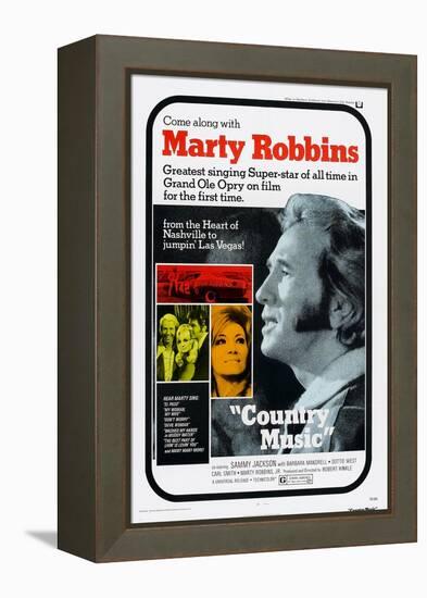 Country Music, Marty Robbins, Tammy Wynette, 1972-null-Framed Stretched Canvas