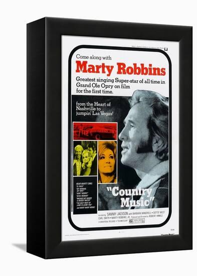 Country Music, Marty Robbins, Tammy Wynette, 1972-null-Framed Stretched Canvas