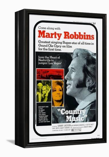 Country Music, Marty Robbins, Tammy Wynette, 1972-null-Framed Stretched Canvas