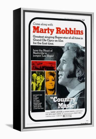 Country Music, Marty Robbins, Tammy Wynette, 1972-null-Framed Stretched Canvas