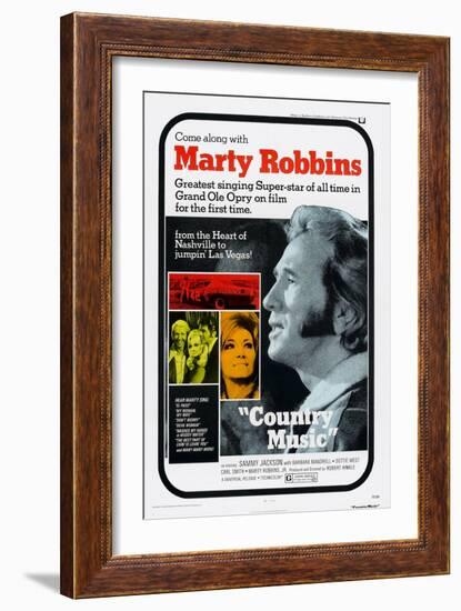 Country Music, Marty Robbins, Tammy Wynette, 1972-null-Framed Art Print