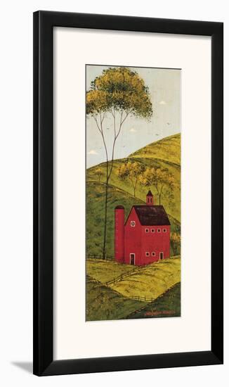 Country Panel II, Barn-Warren Kimble-Framed Art Print