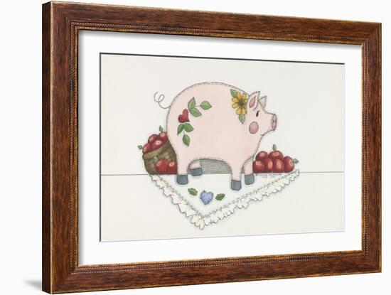 Country Pig-Debbie McMaster-Framed Giclee Print