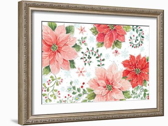 Country Poinsettias I-Daphne Brissonnet-Framed Art Print