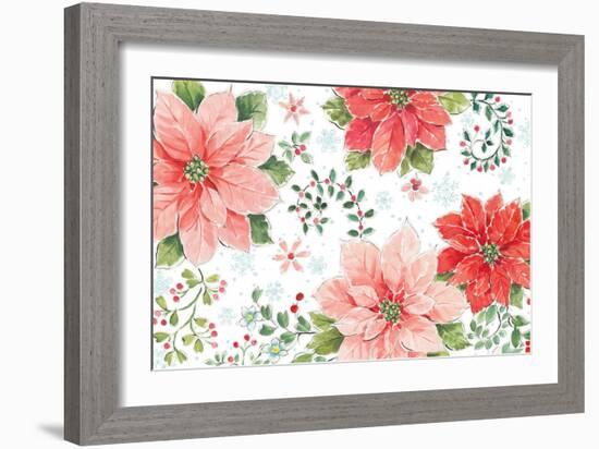 Country Poinsettias I-Daphne Brissonnet-Framed Art Print