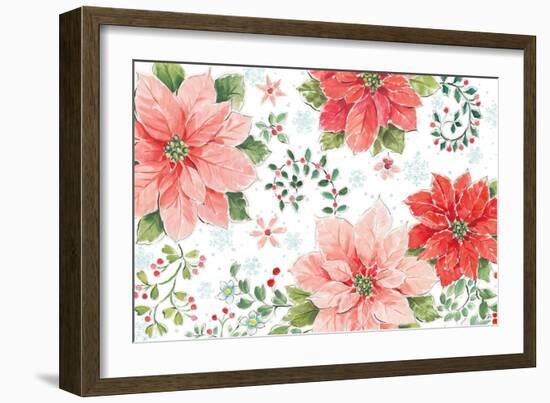 Country Poinsettias I-Daphne Brissonnet-Framed Art Print