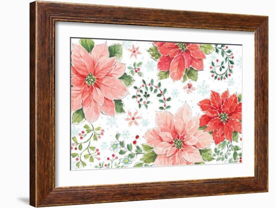 Country Poinsettias I-Daphne Brissonnet-Framed Art Print