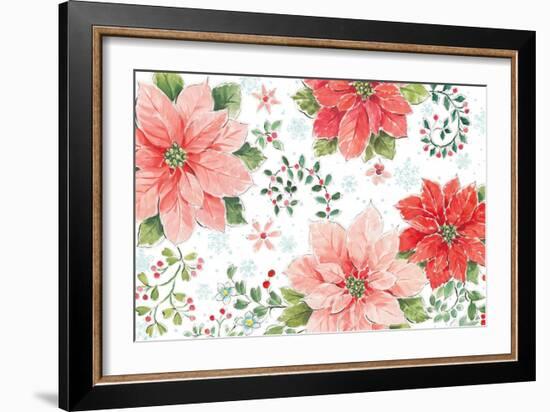 Country Poinsettias I-Daphne Brissonnet-Framed Art Print