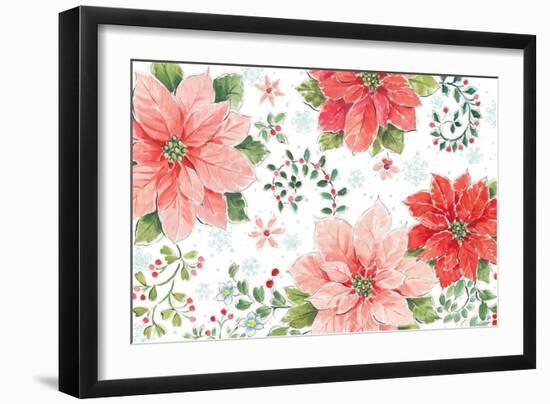 Country Poinsettias I-Daphne Brissonnet-Framed Art Print