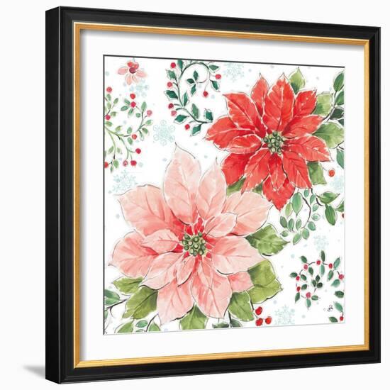 Country Poinsettias II-Daphne Brissonnet-Framed Art Print