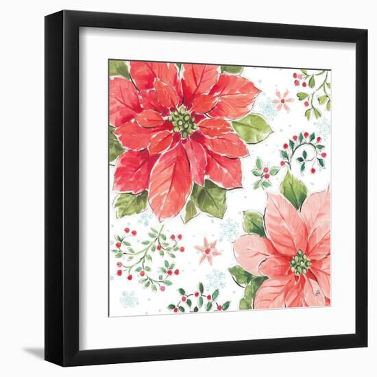 Country Poinsettias III-Daphne Brissonnet-Framed Art Print