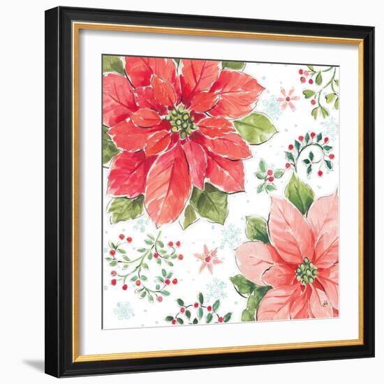 Country Poinsettias III-Daphne Brissonnet-Framed Art Print