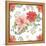 Country Poinsettias Step 01A-Daphne Brissonnet-Framed Stretched Canvas