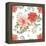 Country Poinsettias Step 01A-Daphne Brissonnet-Framed Stretched Canvas