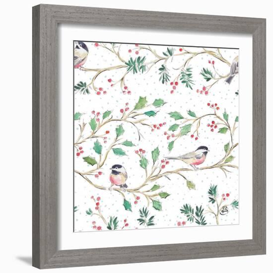 Country Poinsettias Step 03A-Daphne Brissonnet-Framed Art Print