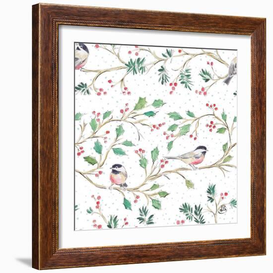 Country Poinsettias Step 03A-Daphne Brissonnet-Framed Art Print