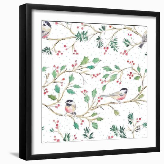 Country Poinsettias Step 03A-Daphne Brissonnet-Framed Art Print