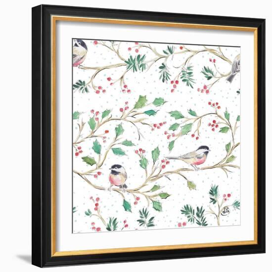 Country Poinsettias Step 03A-Daphne Brissonnet-Framed Art Print