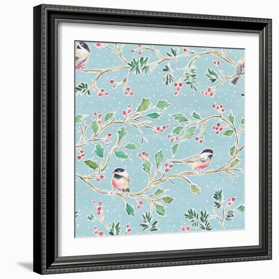 Country Poinsettias Step 03B-Daphne Brissonnet-Framed Art Print