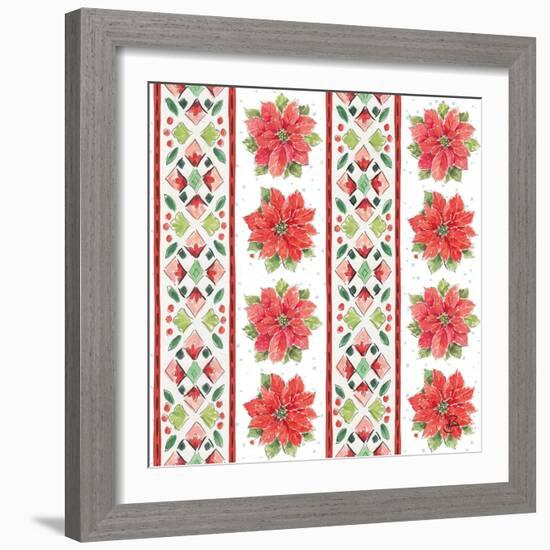 Country Poinsettias Step 06A-Daphne Brissonnet-Framed Art Print