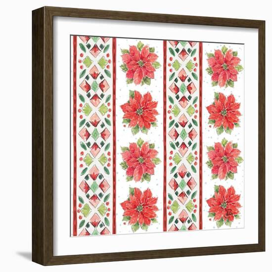 Country Poinsettias Step 06A-Daphne Brissonnet-Framed Art Print