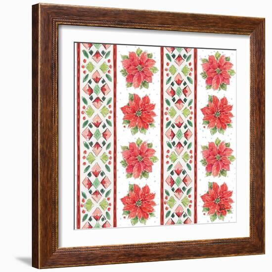 Country Poinsettias Step 06A-Daphne Brissonnet-Framed Art Print