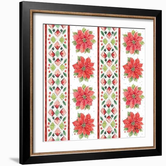 Country Poinsettias Step 06A-Daphne Brissonnet-Framed Art Print