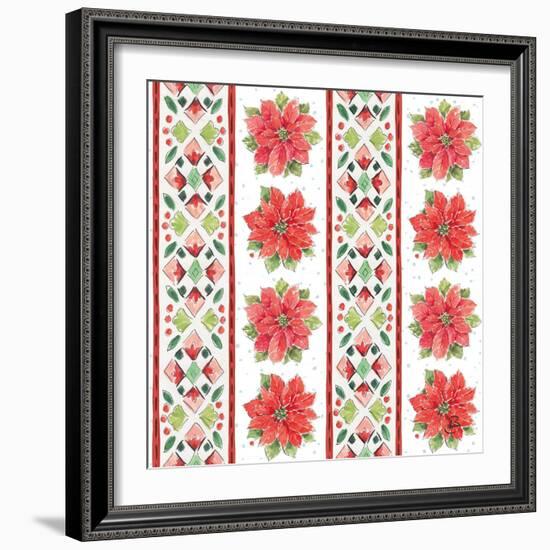 Country Poinsettias Step 06A-Daphne Brissonnet-Framed Art Print