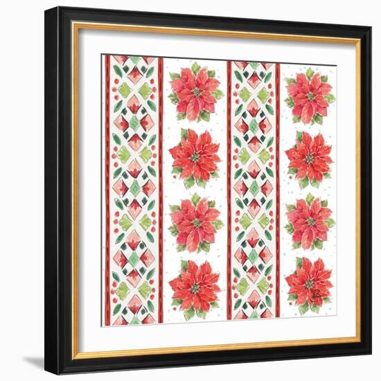 Country Poinsettias Step 06A-Daphne Brissonnet-Framed Art Print