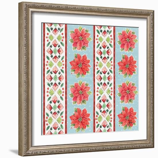 Country Poinsettias Step 06B-Daphne Brissonnet-Framed Art Print