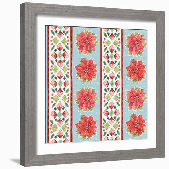 Country Poinsettias Step 06B-Daphne Brissonnet-Framed Art Print