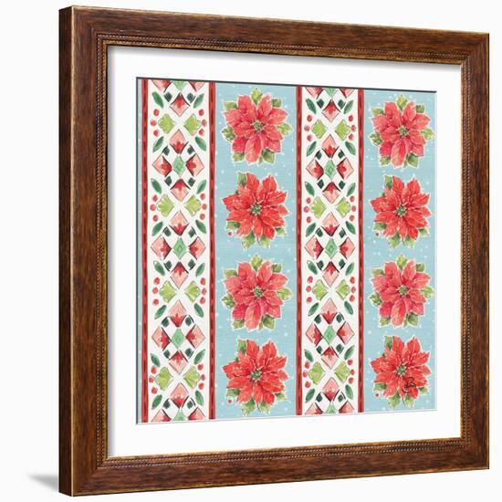 Country Poinsettias Step 06B-Daphne Brissonnet-Framed Art Print