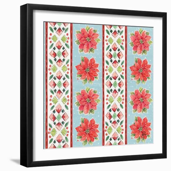 Country Poinsettias Step 06B-Daphne Brissonnet-Framed Art Print