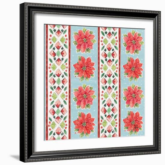 Country Poinsettias Step 06B-Daphne Brissonnet-Framed Art Print