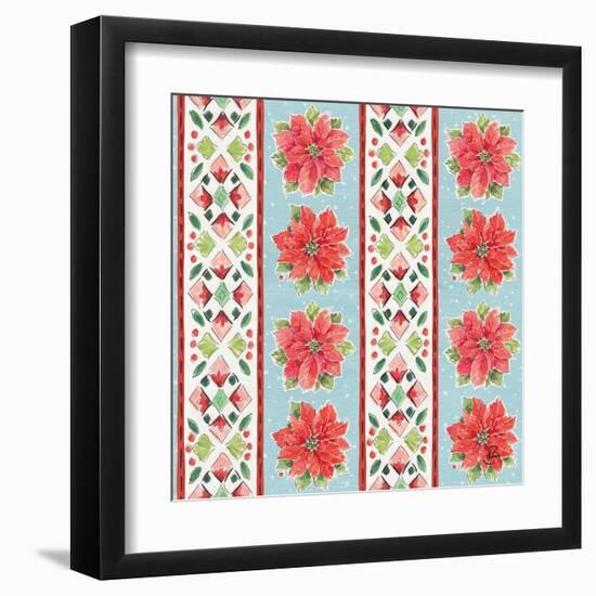 Country Poinsettias Step 06B-Daphne Brissonnet-Framed Art Print