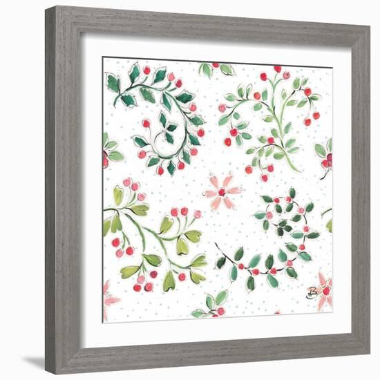 Country Poinsettias Step 07A-Daphne Brissonnet-Framed Art Print