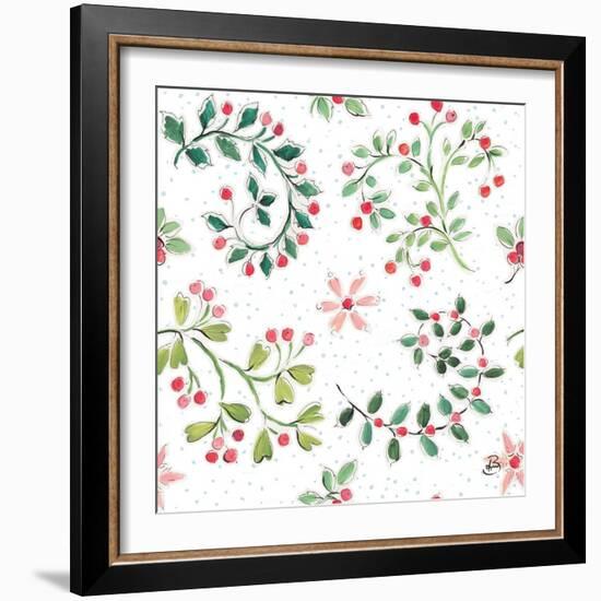 Country Poinsettias Step 07A-Daphne Brissonnet-Framed Art Print