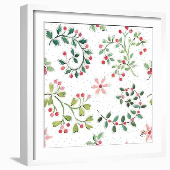 Country Poinsettias Step 07A-Daphne Brissonnet-Framed Art Print