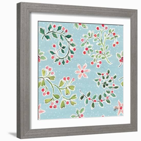 Country Poinsettias Step 07B-Daphne Brissonnet-Framed Art Print