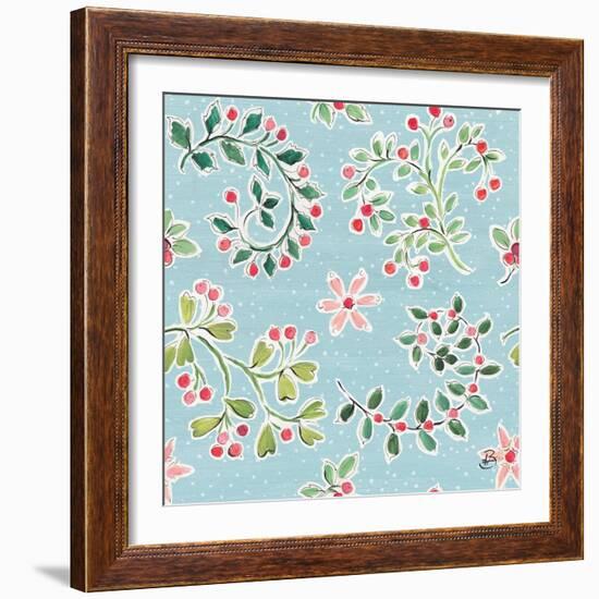 Country Poinsettias Step 07B-Daphne Brissonnet-Framed Art Print