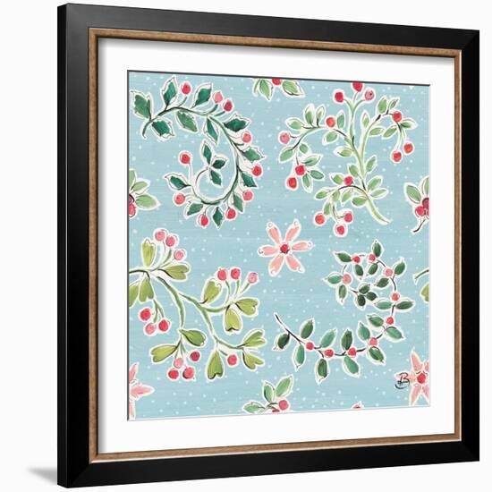 Country Poinsettias Step 07B-Daphne Brissonnet-Framed Art Print