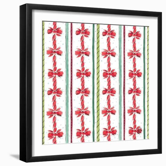 Country Poinsettias Step 08A-Daphne Brissonnet-Framed Art Print