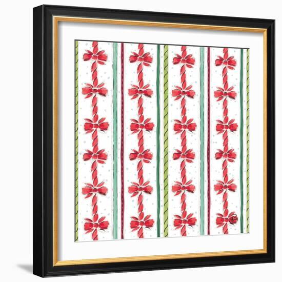 Country Poinsettias Step 08A-Daphne Brissonnet-Framed Art Print